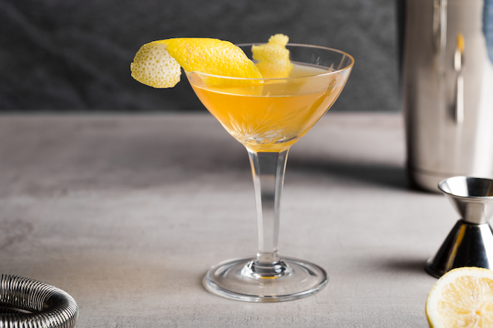 Sidecar cocktail med Cointreau