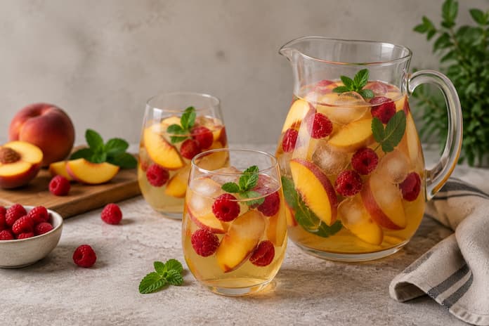 Sangria med hvidvin og Licor 43