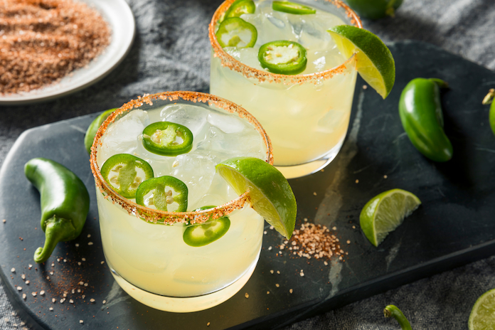 Spicy Margarita - krydret tequila cocktail med chili og jalapeno